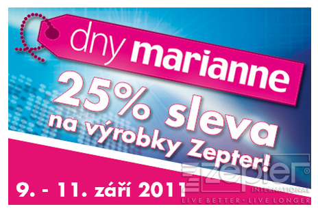 Během Dnů Marianne můžete nakoupit všechny výrobky Zepter se slevou 25%!